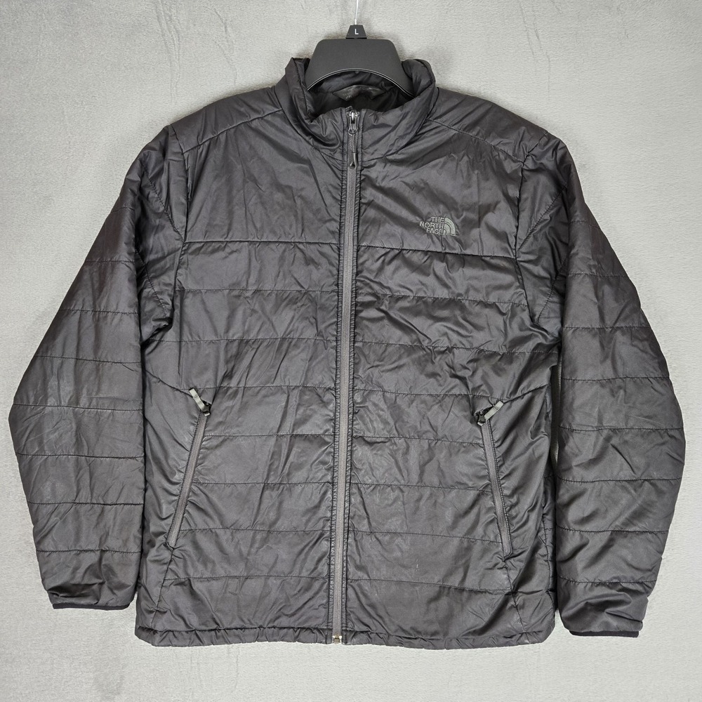 The North Face Bombay Puffer Jacket Mens Large Black Full-Zip Lightweight *READ